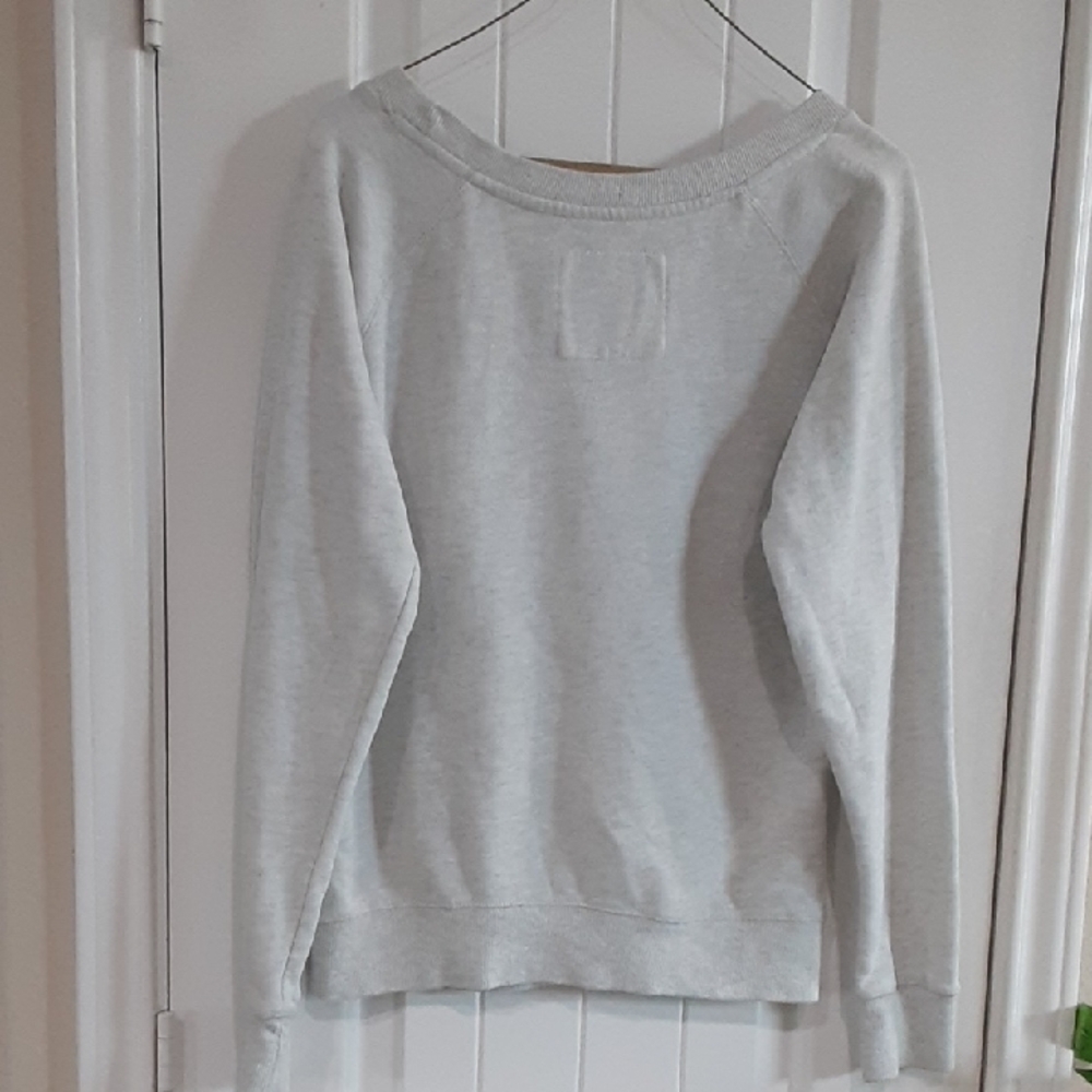 Green Sleeved California Republic Varsity Surf Team Scoop Neck Sweatshirt Small - Picture 3 of 5